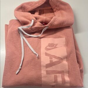 Nike Air-Force 1 Pink Hooded Sweatshirt